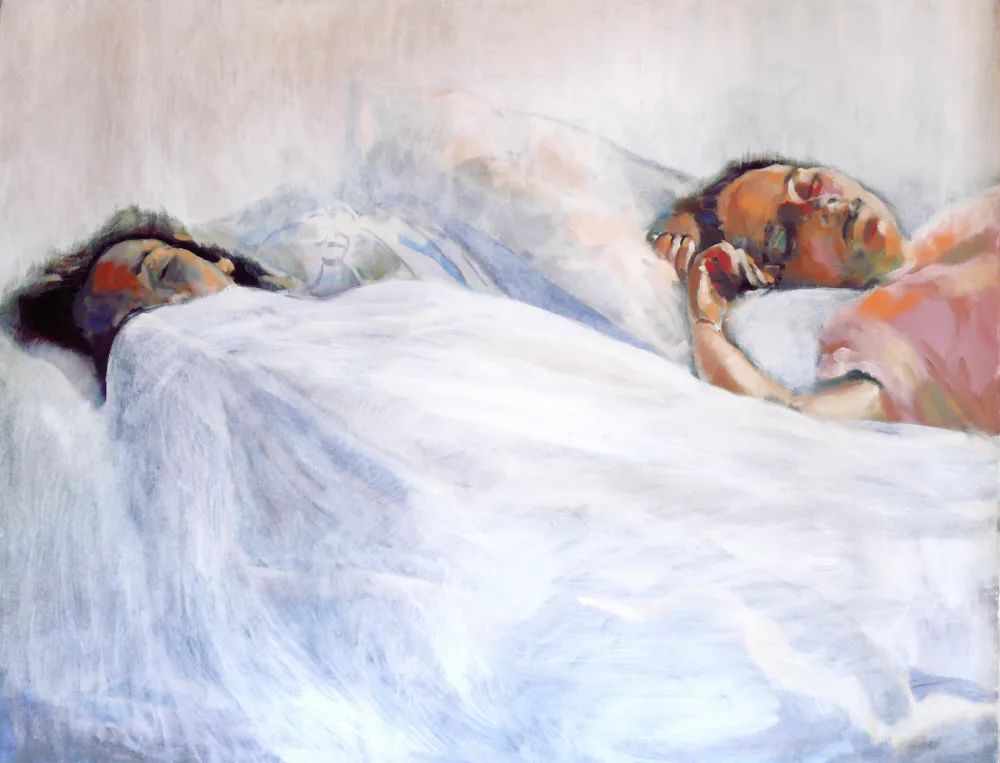 Oil painting: 118 X 90 . lilasaz i(2)